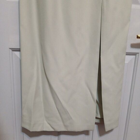 Karen Miller Petite 8 Mother of the Bride Cocktail Formal Maxi Dress Green NWT - Picture 3 of 11